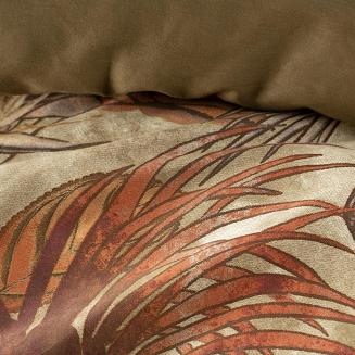 Pościel satynowa MARIKA 160x200 Eurofirany + PUDEŁKO beżowa brązowa