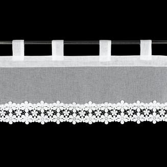 Firana gotowa na szelkach KAJA 150x40 Eurofirany biały