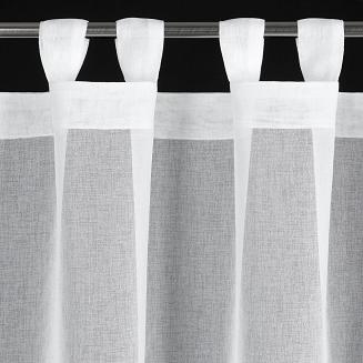 Firana gotowa na szelkach KAJA 150x40 Eurofirany biały