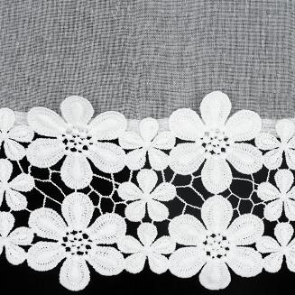 Firana gotowa na szelkach KAJA 150x40 Eurofirany biały