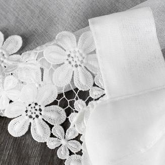 Firana gotowa na szelkach KAJA 150x40 Eurofirany biały