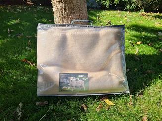 Koc wełniany jagnięcy z frędzlami 150x200 beżowy