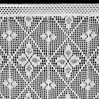 Firana gotowa na taśmie MARTHA 130x50 Eurofirany biały