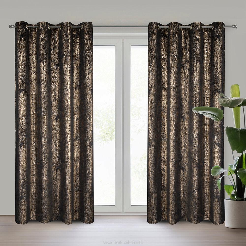 Zasłona gotowa DARA 140x250 Eurofirany czarny