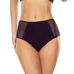 Figi sportowe z tiulowymi wstawkami na biodrach Ivett czarne