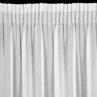 Firana gotowa na taśmie SANDRA 140x270 Eurofirany biały