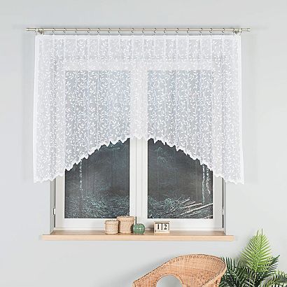 Firanka żakardowa gotowa na żabki ZUZANNA 250x120 biała