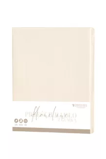 Prześcieradło flanelowe z gumką SIN 140x200 + 30 cm jasnobeżowe