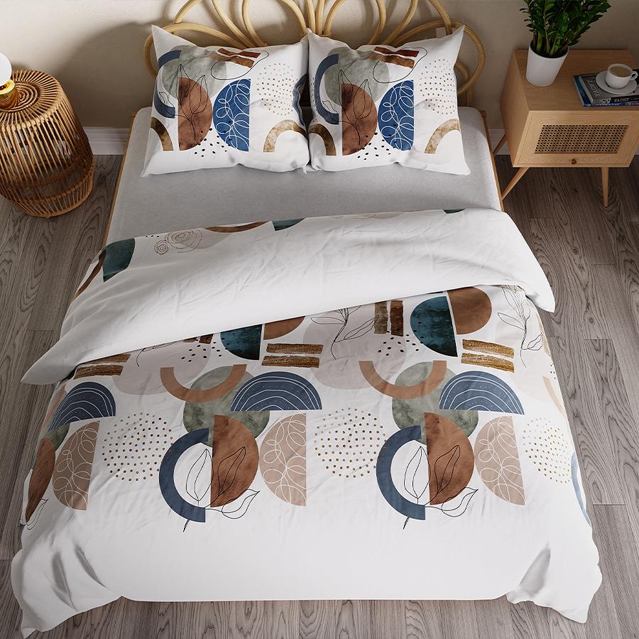 FABIOLA Komplet pościeli z bawełny satynowej 220x200cm 100036/SAT/000/220200/1