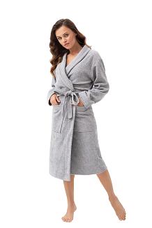 Szlafrok damski LUNA kod 352 szary