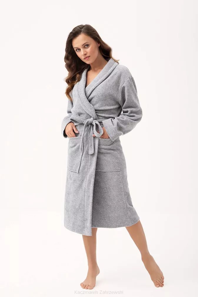 Szlafrok damski LUNA kod 352 szary