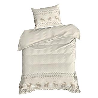 Komplet pościeli świąteczny POS 160x200 Eurofirany beżowy