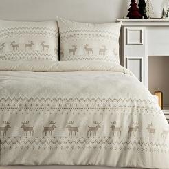 Komplet pościeli świąteczny POS 160x200 Eurofirany beżowy