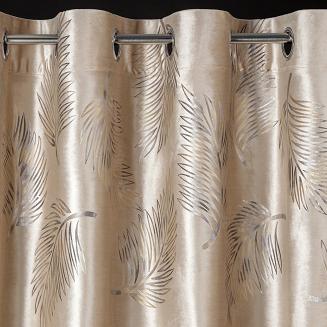 Zasłona gotowa na przelotkach IDALIA 140x250 Eurofirany beżowy