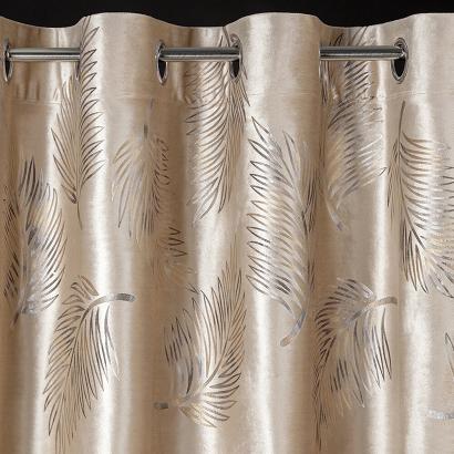 Zasłona gotowa na przelotkach IDALIA 140x250 Eurofirany beżowa