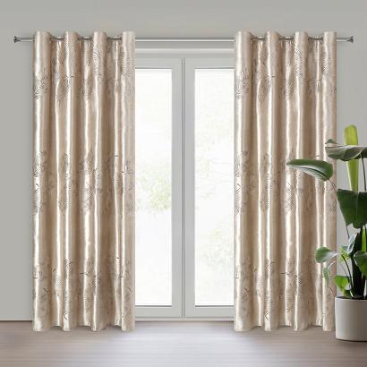 Zasłona gotowa na przelotkach IDALIA 140x250 Eurofirany beżowa