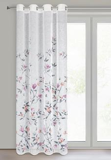 Zasłona gotowa na przelotkach ANTEA 140x250 Eurofirany biały