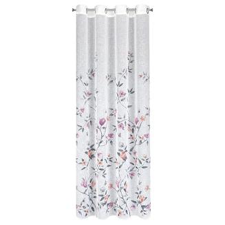 Zasłona gotowa na przelotkach ANTEA 140x250 Eurofirany biały