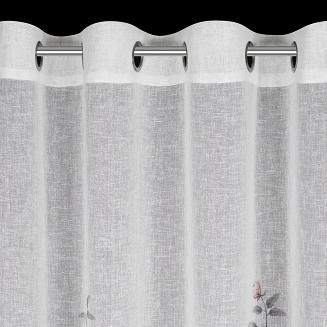 Zasłona gotowa na przelotkach ANTEA 140x250 Eurofirany biały