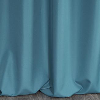 Zasłona gotowa na przelotkach DAFNE 140x250 Eurofirany niebieska + złota