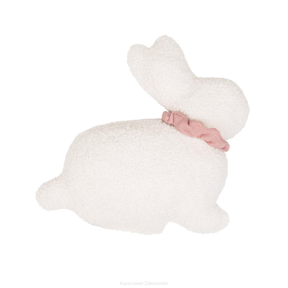 Poduszka dekoracyjna wielkanocna Królik z Bukli 37x37 Easter Bunny kremowa