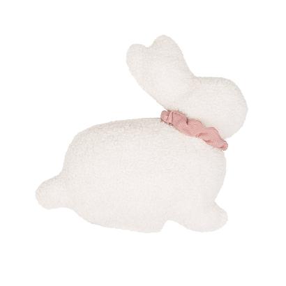 Poduszka dekoracyjna wielkanocna Królik z Bukli 37x37 Easter Bunny kremowa