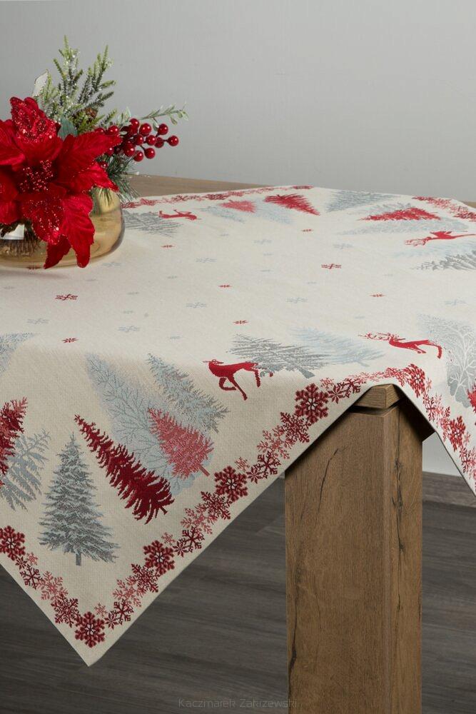 Obrus dekoracyjny CHO 100x100 Eurofirany kremowy