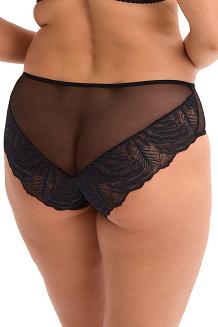 Figi damskie z koronką i tiulem Isla 1228 czarny