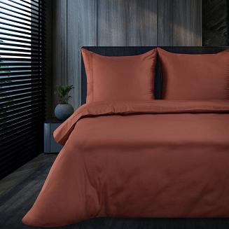 Pościel satynowa X1 140x200 Eva Minge Eurofirany marsala