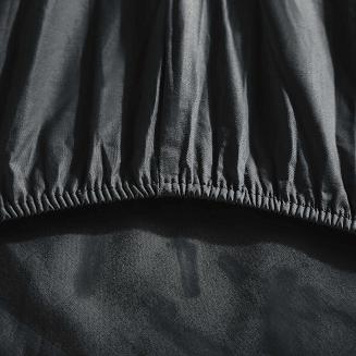 Prześcieradło satyna bawełniana z gumką 180x200 SIN czarne