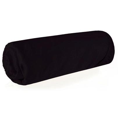 Prześcieradło z gumką satynowe Nova 180x200 Eurofirany czarny