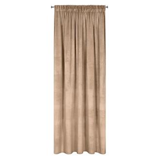 Zasłona gotowa na taśmie MELANIE 140x270 Eurofirany ciemny beżowy