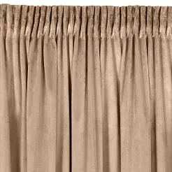 Zasłona gotowa na taśmie MELANIE 140x270 Eurofirany ciemny beżowy
