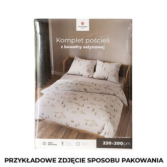 MOKOSZ Komplet pościeli z bawełny satynowej 160x200cm 100106/SAT/000/160200/1