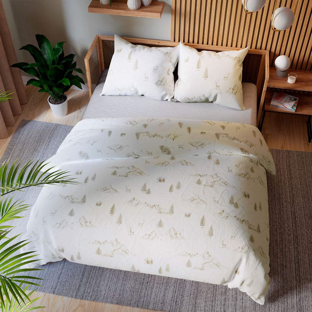 MOKOSZ Komplet pościeli z bawełny satynowej 160x200cm 100106/SAT/000/160200/1