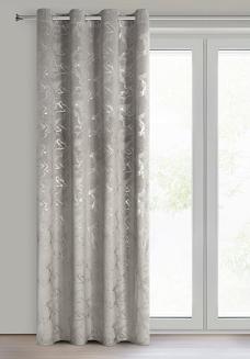 Zasłona gotowa na przelotkach RAJA 140x250 Eurofirany stalowy