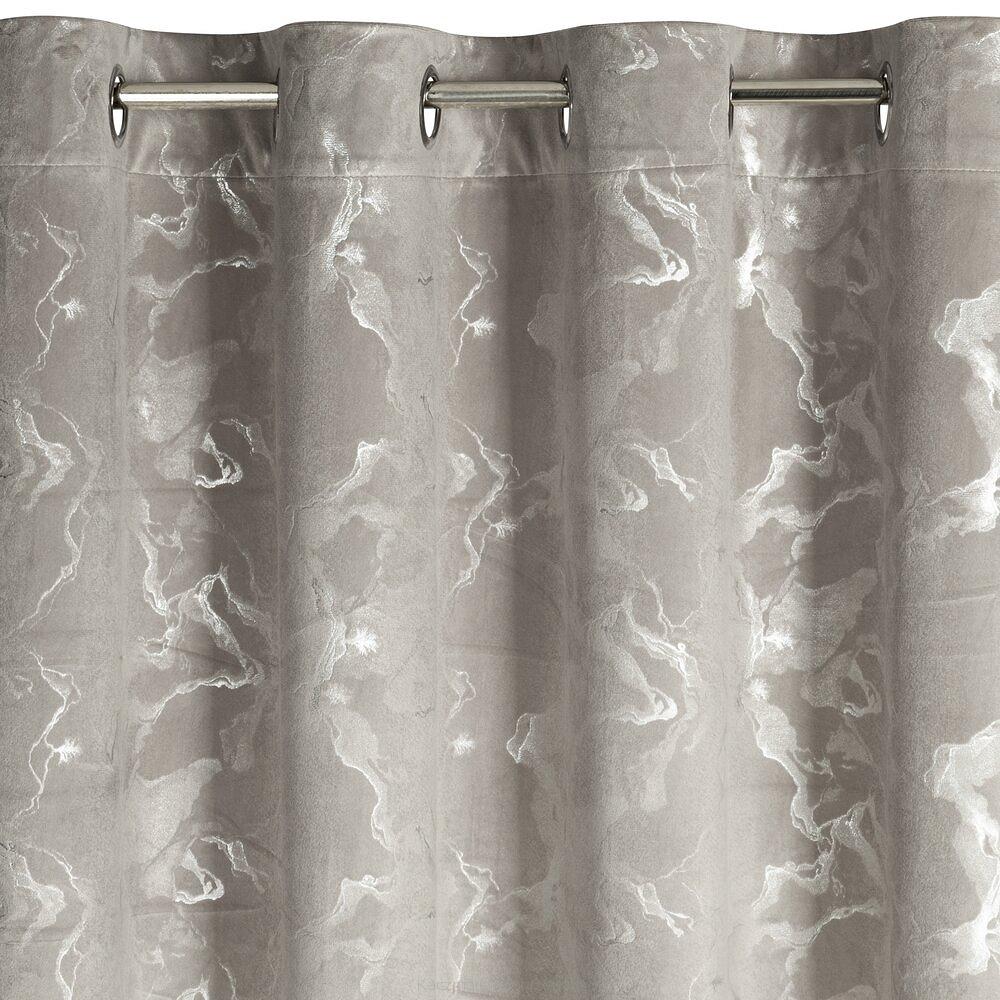 Zasłona gotowa na przelotkach RAJA 140x250 Eurofirany stalowy