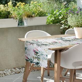 Obrus dekoracyjny GARDEN 40x140 Eurofirany biały