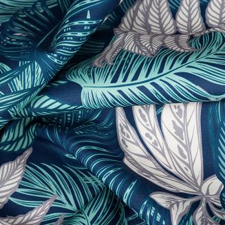 Zasłona gotowa na szelkach GARDEN 155x220 Eurofirany turkusowy