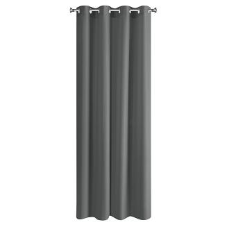 Zasłona gotowa na przelotkach RITA 140x250 Eurofirany grafitowy