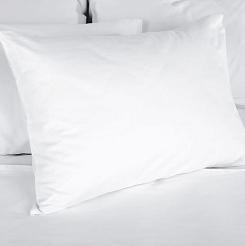 biała poszewka hotelowa standard 70x80 zamek