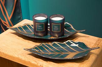 Patera dekoracyjna LILI3 Eurofirany turkusowy