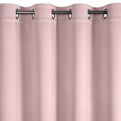 Zasłona gotowa na przelotkach NERISA 140x250 Eurofirany pudrowy róż