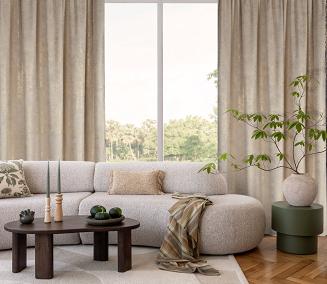 Zasłona gotowa AVENA 135x270 Eurofirany kremowy