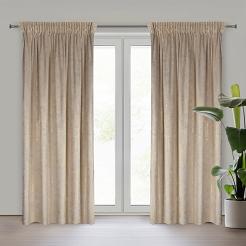 Zasłona gotowa AVENA 135x270 Eurofirany kremowy