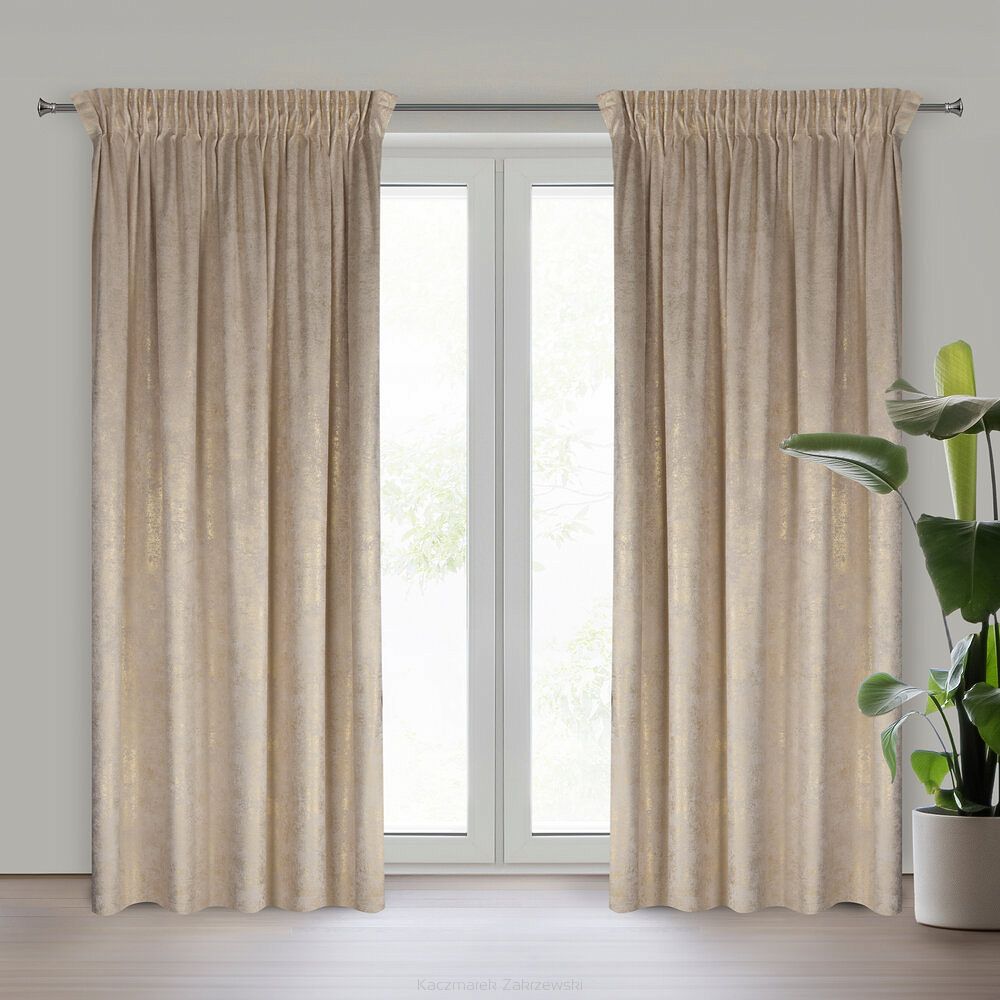 Zasłona gotowa AVENA 135x270 Eurofirany kremowy