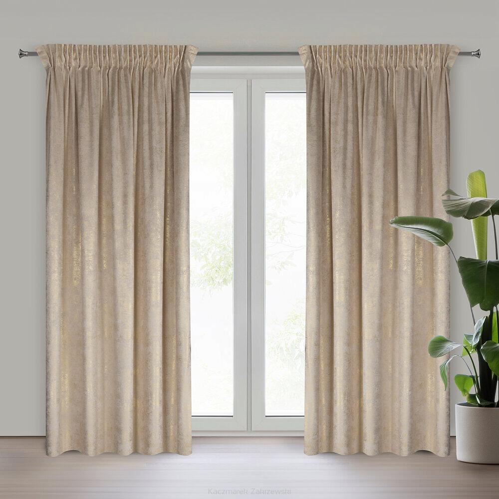 Zasłona gotowa AVENA 135x270 Eurofirany kremowy