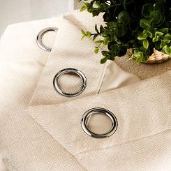 Zasłona gotowa na przelotkach SOFT 140x260 kremowa