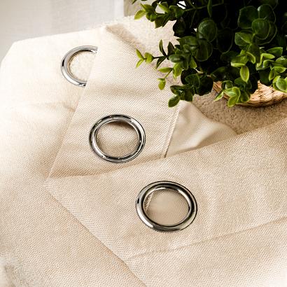 Zasłona gotowa na przelotkach SOFT 140x260 kremowa