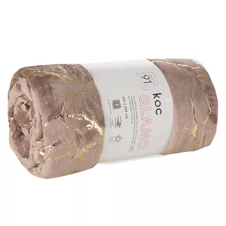 Koc narzuta GLAMO 200x150 Design91 beżowy